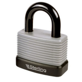 Sterling Padlock With Cover Grey/Black (57mm)