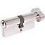 Sterling Thumb Turn Euro Cylinder Lock Silver (30mm x 30mm)