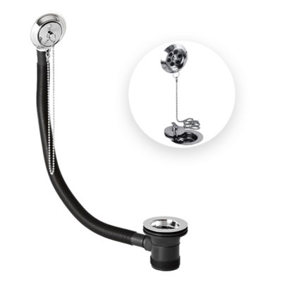 Sterling Traditional Bath Shower Mixer & Basin Tap Pack Inc. Retainer Bath Waste - Chrome - 8