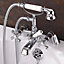 Sterling Traditional Bathroom Bath Shower Mixer Tap Set Chrome Hand Held Shower