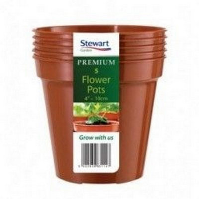 Stewart Plant Pot (Pack of 5) Terracotta (One Size)