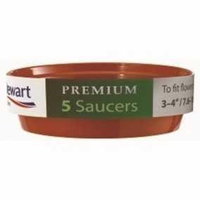 Stewart Plant Saucer (Pack of 5) Red (3in - 4in)