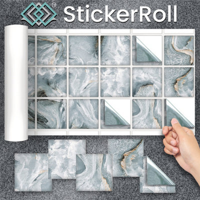 Stick and Go 18 Tile Stickers : Shanty Frieze - To stick over 10cm x ...