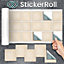 Stick and Go 18 Tile Stickers : Stoneleigh - To stick over 10cm x 10cm (4x4) tiles Peel off the StickerRoll - apply on tiles
