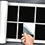 Stick and Go 8 Tile Stickers : Black - To stick over 15cm x 15cm (6x6) tiles Peel off the StickerRoll - apply on tiles