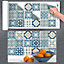 Stick and Go 9 Tile Stickers : Casablanca - To stick over 20cm x 10cm (8x4) tiles Peel off the StickerRoll - apply on tiles