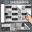 Stick and Go 9 Tile Stickers : Granite Mix - To stick over 20cm x 10cm (8x4) tiles Peel off the StickerRoll - apply on tiles