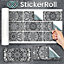 Stick and Go 9 Tile Stickers : Monofleur - To stick over 20cm x 10cm (8x4) tiles Peel off the StickerRoll - apply on tiles
