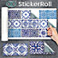 Stick and Go 9 Tile Stickers : Provence - To stick over 20cm x 10cm (8x4) tiles Peel off the StickerRoll - apply on tiles