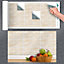 Stick and Go 9 Tile Stickers : Travertino - To stick over 20cm x 10cm (8x4) tiles Peel off the StickerRoll - apply on tiles