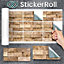 Stick and Go 9 Tile Stickers : Yorkstone - To stick over 20cm x 10cm (8x4) tiles Peel off the StickerRoll - apply on tiles