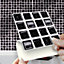 Stick and Go Self Adhesive Stick On Tiles Black Mosaic 4" x 4" Box of 18 Apply over any tile, or directly on to the wall