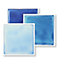 Stick and Go Self Adhesive Stick On Tiles Blue Mix 4" x 4" Box of 18 Apply over any tile, or directly on to the wall