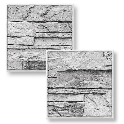 Stick and Go Self Adhesive Stick On Tiles Greystone 4" x 4" Box of 18 Apply over any tile, or directly on to the wall