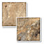 Stick and Go Self Adhesive Stick On Tiles Mocha Slate 4" x 4" Box of 18 Apply over any tile, or directly on to the wall