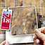 Stick and Go Self Adhesive Stick On Tiles Mocha Slate 4" x 4" Box of 18 Apply over any tile, or directly on to the wall
