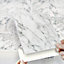 Stick and Go Self Adhesive Stick On Tiles Natural Marble 6" x 6" Box of 8 Apply over any tile, or directly on to the wall