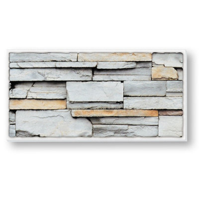 Stick and Go Self Adhesive Stick On Tiles Quarrystone 8" x 4" Box of 8 Apply over any tile, or directly on to the wall