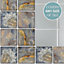 Stick and Go Self Adhesive Stick On Tiles Rustic Slate 4" x 4" Box of 18 Apply over any tile, or directly on to the wall