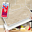 Stick and Go Self Adhesive Stick On Tiles Sandstone Metro 8" x 4" Box of 8 Apply over any tile, or directly on to the wall