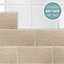 Stick and Go Self Adhesive Stick On Tiles Stone Riven 8" x 4" Box of 8 Apply over any tile, or directly on to the wall