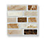 Stick and Go Self Adhesive Stick On Tiles Stone Tablet 4" x 4" Box of 18 Apply over any tile, or directly on to the wall