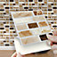 Stick and Go Self Adhesive Stick On Tiles Stone Tablet 4" x 4" Box of 18 Apply over any tile, or directly on to the wall