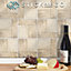 Stick and Go Self Adhesive Stick On Tiles Tristone 6" x 6" Box of 8 Apply over any tile, or directly on to the wall