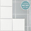 Stick and Go Self Adhesive Stick On Tiles White 4" x 4" Box of 18 Apply over any tile, or directly on to the wall