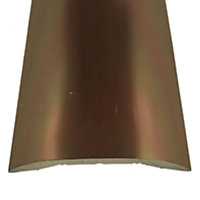 Stick Down Cover Strip Bronze Long 9ft / 2.7metres Threshold Bar Floor To Floor Self Adhesive Trim