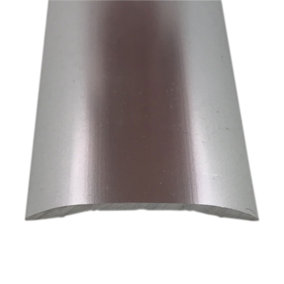Stick Down Cover Strip Silver 3ft / 0.9metres Threshold Bar Floor To Floor Self Adhesive Trim
