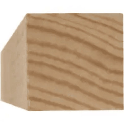 Stick timber Smooth Planed Square edge Whitewood Spruce (L)4.2m (W)45mm (T)45mm Pack of 8 pieces