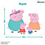Stickerscape Peppa Pig Family Wall Sticker (Regular Size) Children's Bedroom Playroom Décor Self-Adhesive Removable