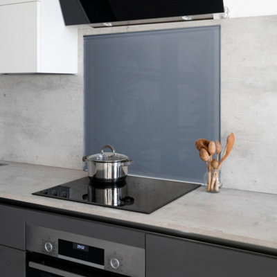 Stiffkey Blue Toughened Glass Kitchen Splashback - 900mm x 900mm