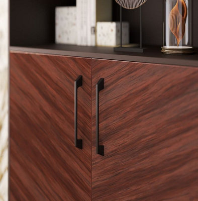 STILO - kitchen, bedroom and office cabinet door handle, 160mm, black