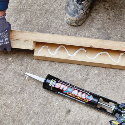 Stixall Extreme Power Cartridge Sealant and Adhesive in Black 290ml ...