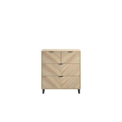 STOCKHOLM CHEVRON 4 DRAWER CHEST