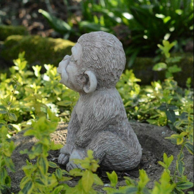 Stone cast Cheeky Monkey sculpture