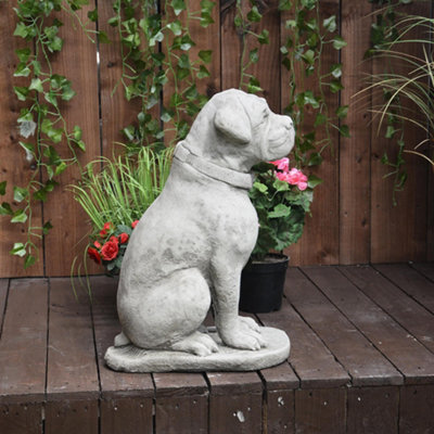 Boxer Dog Garden Statue Fasci Garden