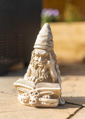 Stone Effect Wizard Garden Ornament