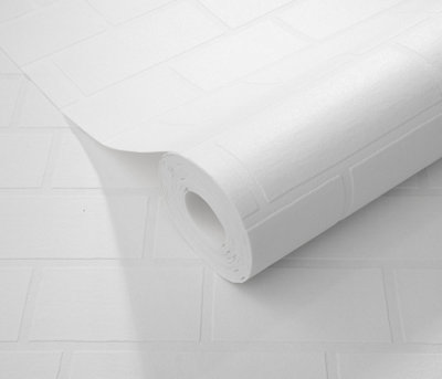 Stone Imprint - Textured White Paintable Wallpaper - Paste the Wall