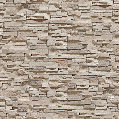 Stone Self Adhesive Wallpaper 44x600CM Light Rock Texture Peel and ...