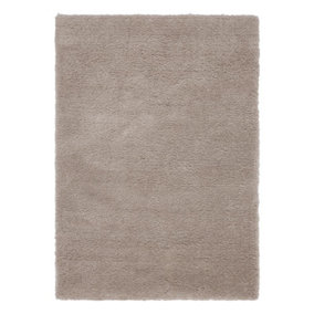 Stone Shaggy Modern Plain Machine Made Easy to Clean Rug for Living Room and Bedroom-120cm X 170cm