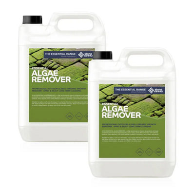 Stonecare4U - Algae Remover (10L) - Easily Removes Algae From Paving, Walls, Concrete, Roof Tiles & More - Alkaline Formula