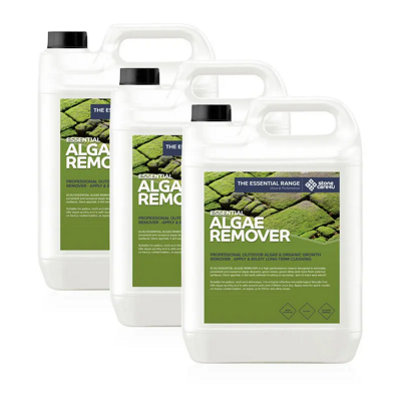 Stonecare4U - Algae Remover (15L) - Easily Removes Algae From Paving, Walls, Concrete, Roof Tiles & More - Alkaline Formula