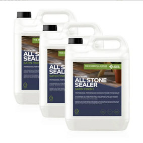 Stonecare4U - All Stone Sealer Satin Finish (15L) - Eco Friendly, Highly Effective Wet Look Sealer for All Natural Stone