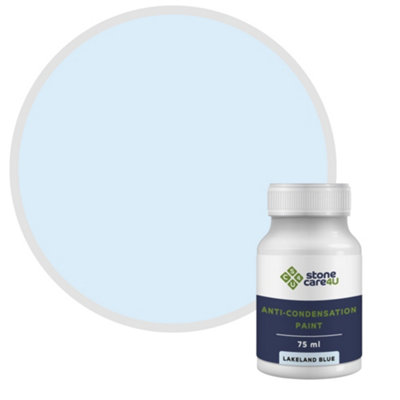 Stonecare4U Anti-Condensation Paint - Lakeland Blue (75ml Sample) Reduce Moisture & Condensation on Internal Walls & Ceilings