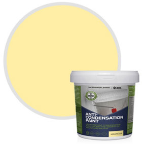 Stonecare4U Anti-Condensation Paint - Magnolia (2.5L) Protect From Moisture & Reduce Condensation on Walls & Ceilings