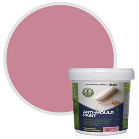 Stonecare4U - Anti-Mould Paint - Smooth Pink (2.5L) Bathroom, Kitchen & Bedroom Walls & Ceilings - Protect Against Mould