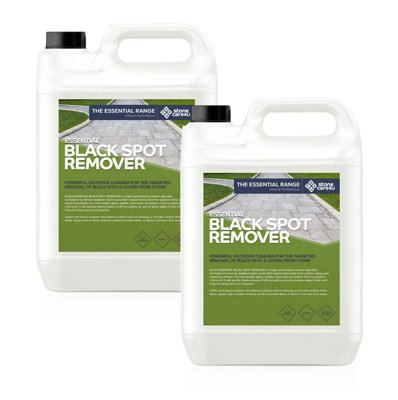 Stonecare4U - Black Spot Remover (10L) - High-Performance Cleaner, Quickly Removes Black Spot Deposits, Green Algae, Lichen & More